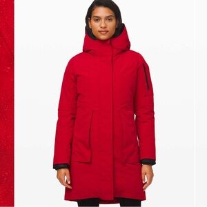 Lululemon Winter Warrior 3-in1 Parka in Dark Red